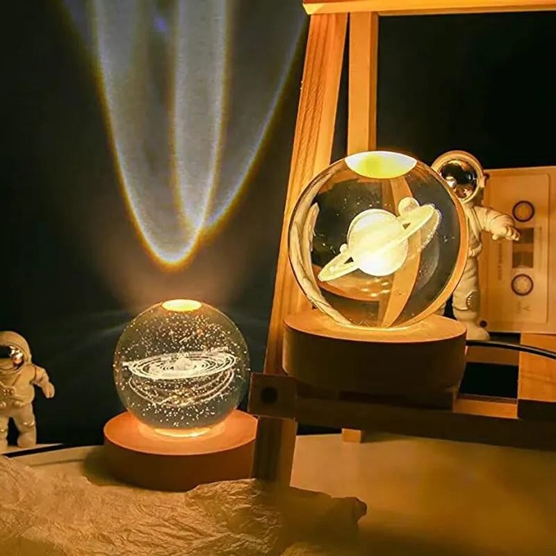 Amsterra™ - LED Night Light Galaxy Crystal Ball